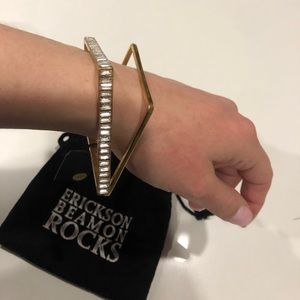 Erickson Beamon Set of 2 Square Bangles